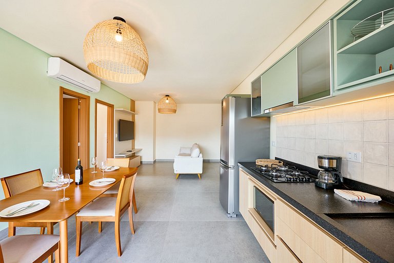 Apartamento Deluxe 2 quartos Próximo ao Mar