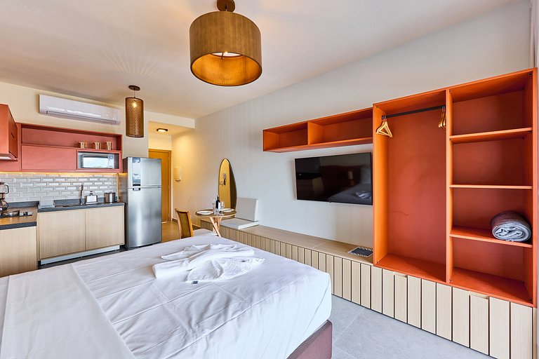 Loft con balcón cerca del mar