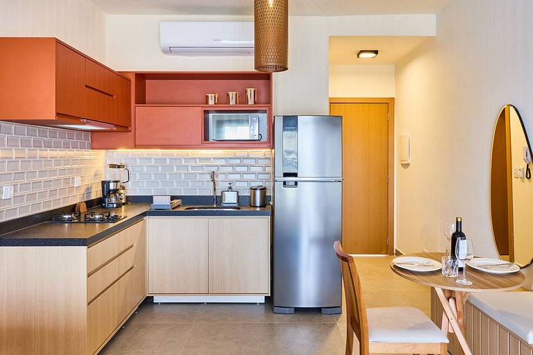 Loft com Varanda Próximo ao Mar