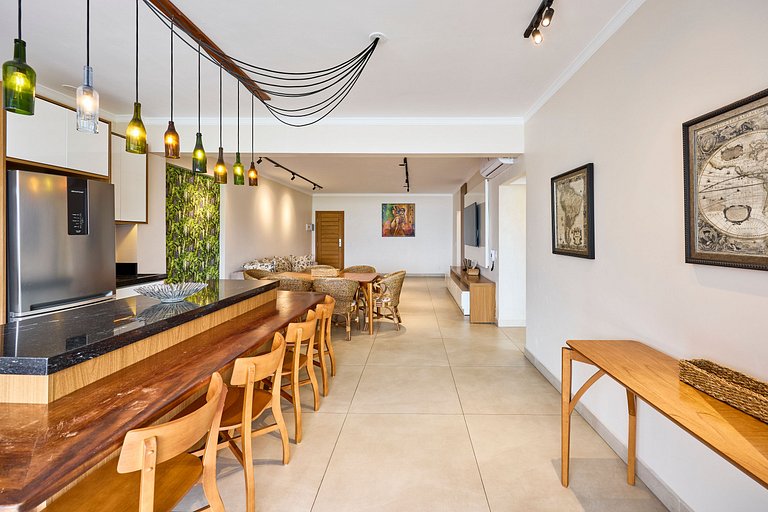 Apartamento 3 - 3 quartos Frente para o Mar